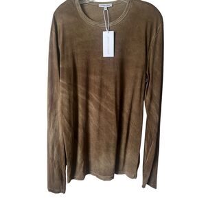 NWT Unisex Cotton Citizen Supima Long Sleeve Classic Crewneck Shirt Size Medium